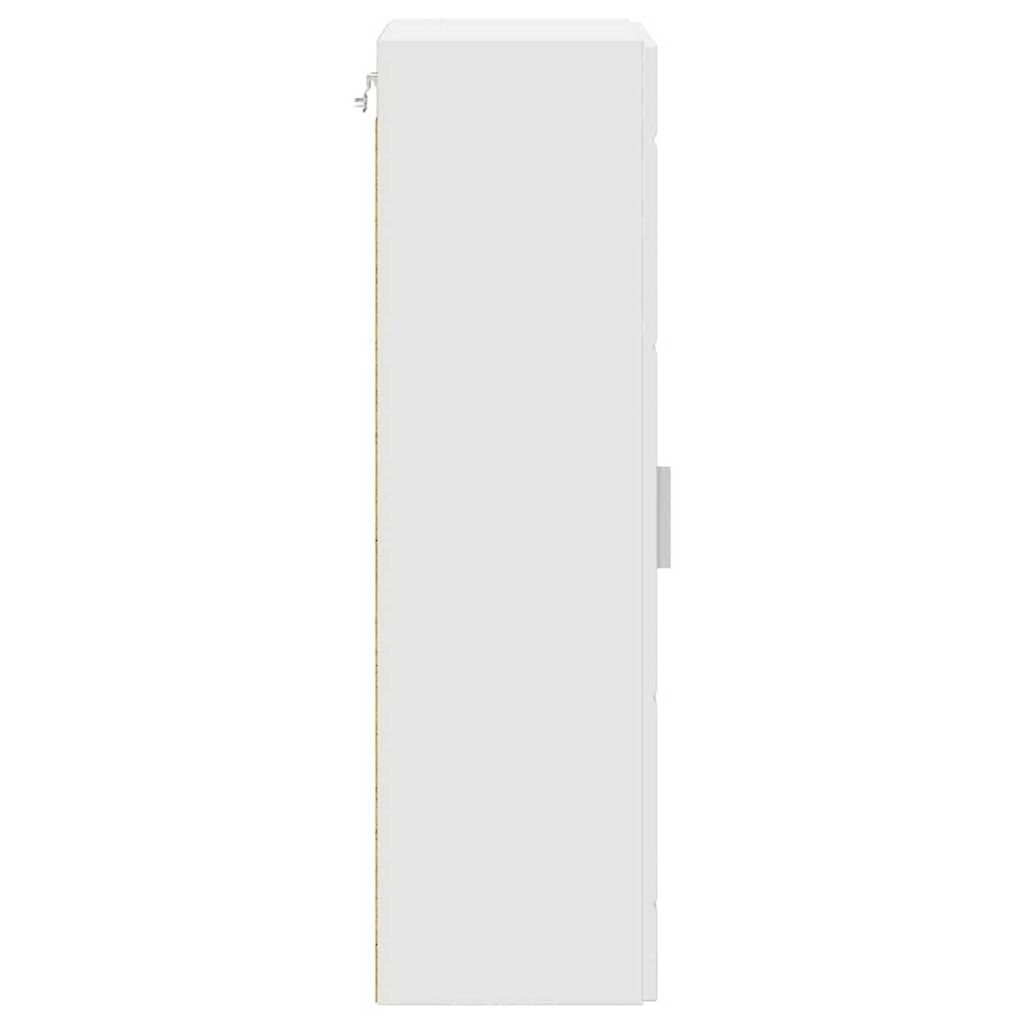 vidaXL Ντουλάπα τοίχου Λευκό 55 x 29 x 100 εκ Επεξεργασμένο ξύλο