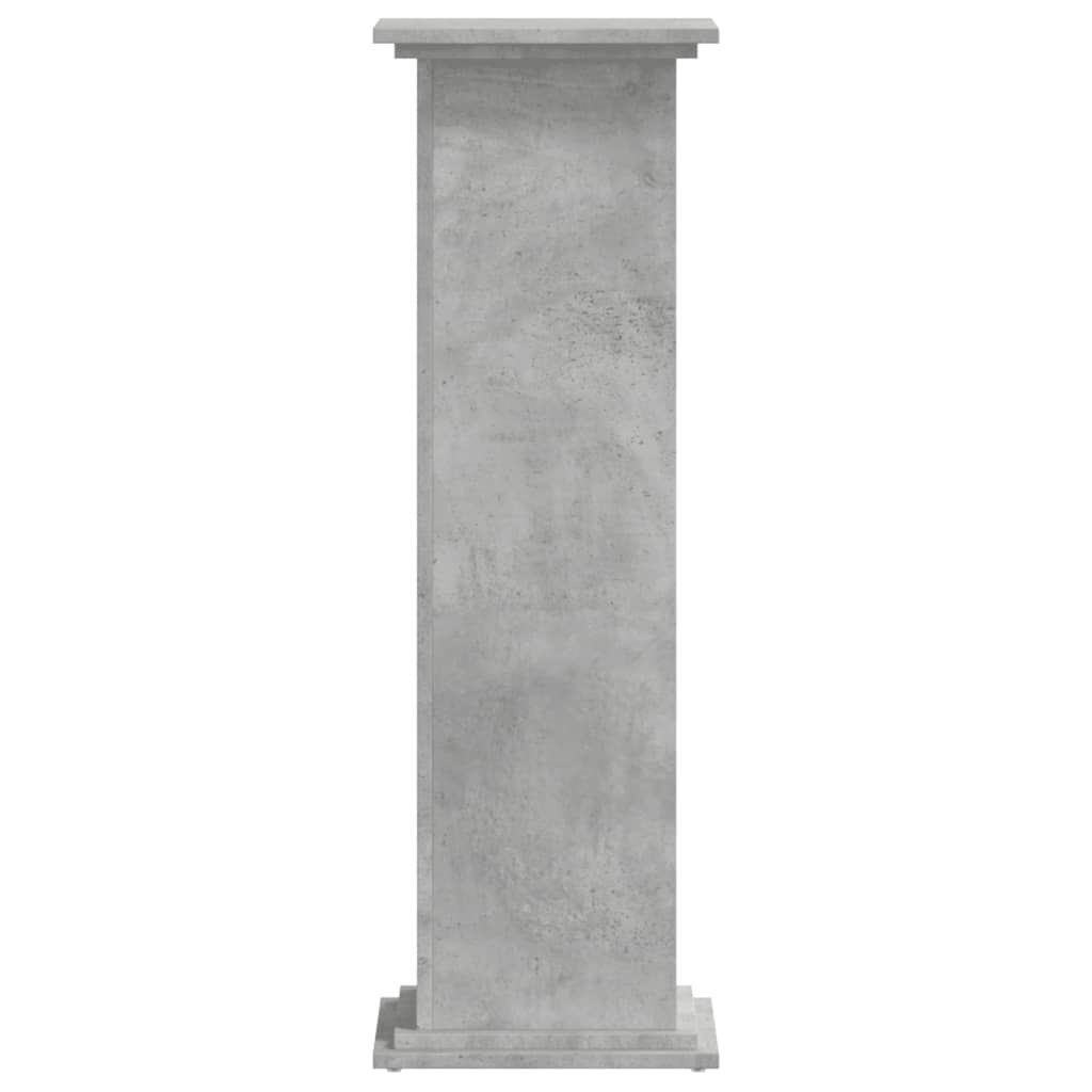 vidaXL Βάσεις Φυτών Γκρι Σκυρ. 33x33x100 εκ. Επεξεργασμένο Ξύλο