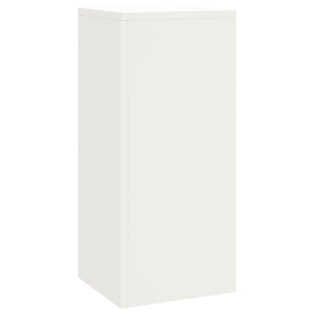 VidaXL Εξωτερικές βάσεις φυτών Pillar 3 pcs Λευκό Ατσάλι