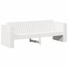 vidaXL Καναπές Κήπου Λευκό 185.5 x 60 x 62 εκ. Μασίφ ξύλο πεύκου