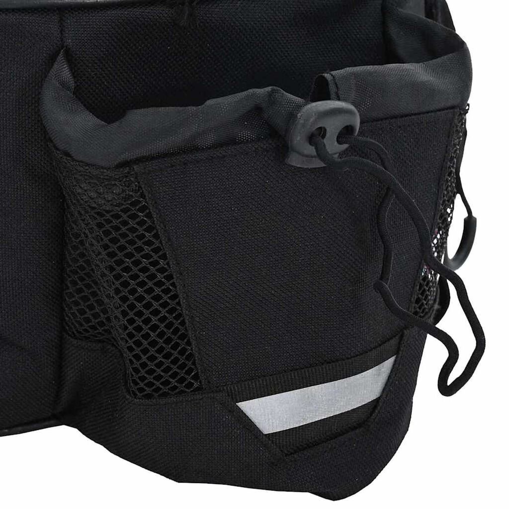 vidaXL Τσάντα Ποδηλάτου Μαύρο 38 x 21 x 16 cm Πολυεστέρας