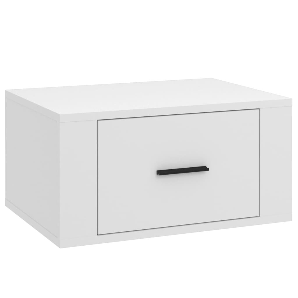 vidaXL Κομοδίνα Επιτοίχια 2 τεμ. Λευκά 50x36x25 εκ.