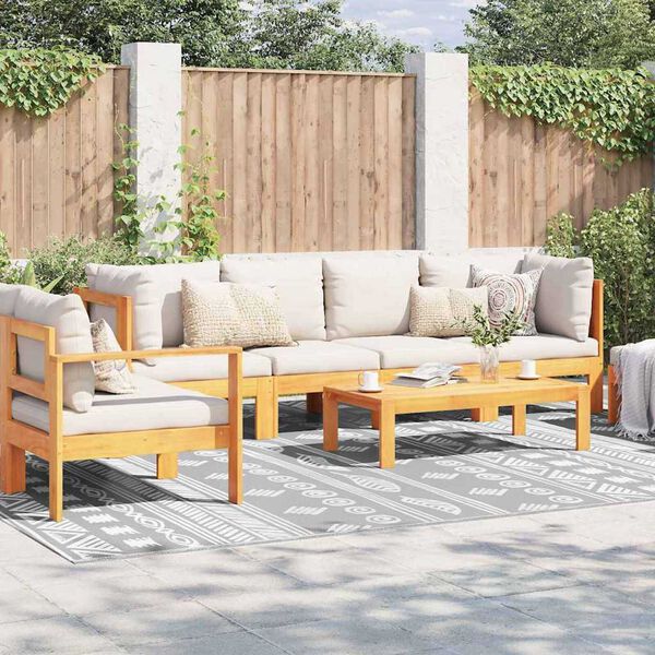 vidaXL Χαλί εξωτερικού χώρου ARAKIL Γκρι 300 x 400 cm PP