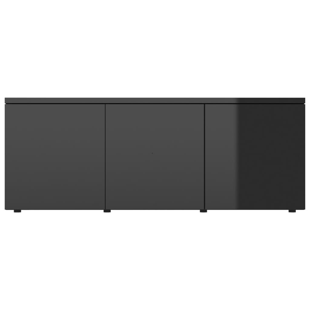 vidaXL Έπιπλο Τηλεόρασης Γυαλιστερό Μαύρο 80x34x30 εκ. Επεξ. Ξύλο