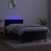 vidaXL &Kappa;&rho;&epsilon;&beta;ά&tau;&iota; Boxspring &mu;&epsilon; &Sigma;&tau;&rho;ώ&mu;&alpha; & LED &Mu;&alpha;ύ&rho;&omicron; 80x200 &epsilon;&kappa;. &Beta;&epsilon;&lambda;&omicron;ύ&delta;&iota;&nu;&omicron;
