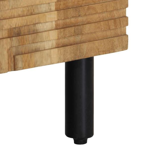 vidaXL Sideboard καφέ 60x33x75 cm μασίφ ξύλο Mango