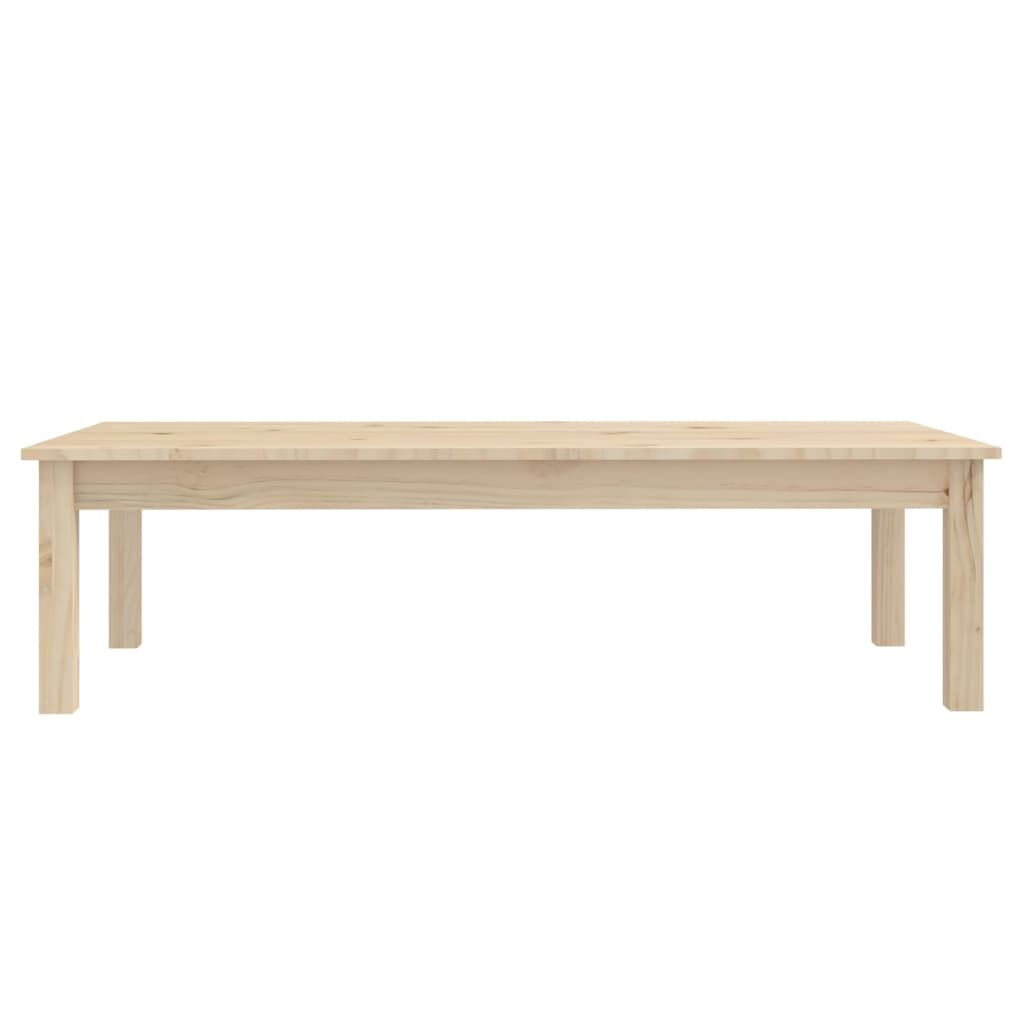 vidaXL Τραπεζάκι Σαλονιού Γκρι 110x50x30 εκ. από Μασίφ Ξύλο Πεύκου
