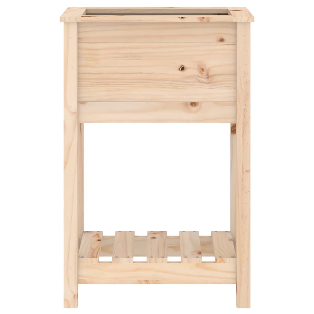 vidaXL Ζαρντινιέρα με Ράφι 54 x 34,5 x 81 εκ. από Μασίφ Ξύλο Πεύκου