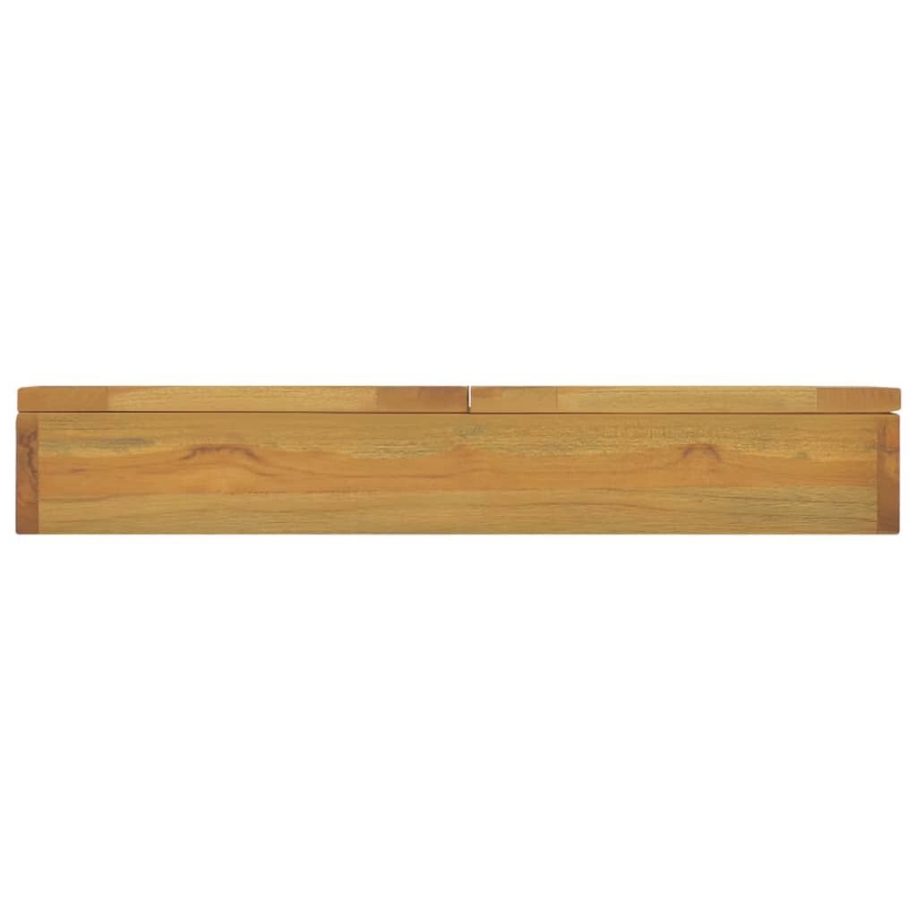 vidaXL Ντουλάπι Καθρέφτη 60 x 10 x 40 εκ. από Μασίφ Ξύλο Teak