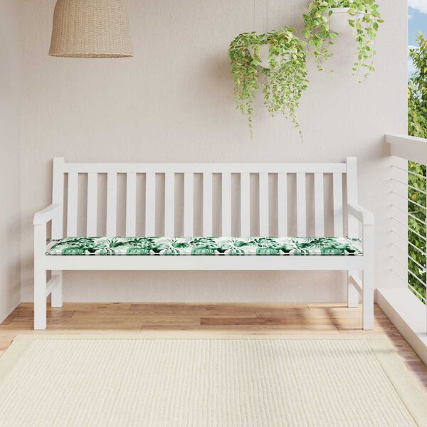 vidaXL Μαξιλάρι Παγκάκι Κήπου Πράσινο 180 x 50 x 4 cm Ύφασμα Oxford