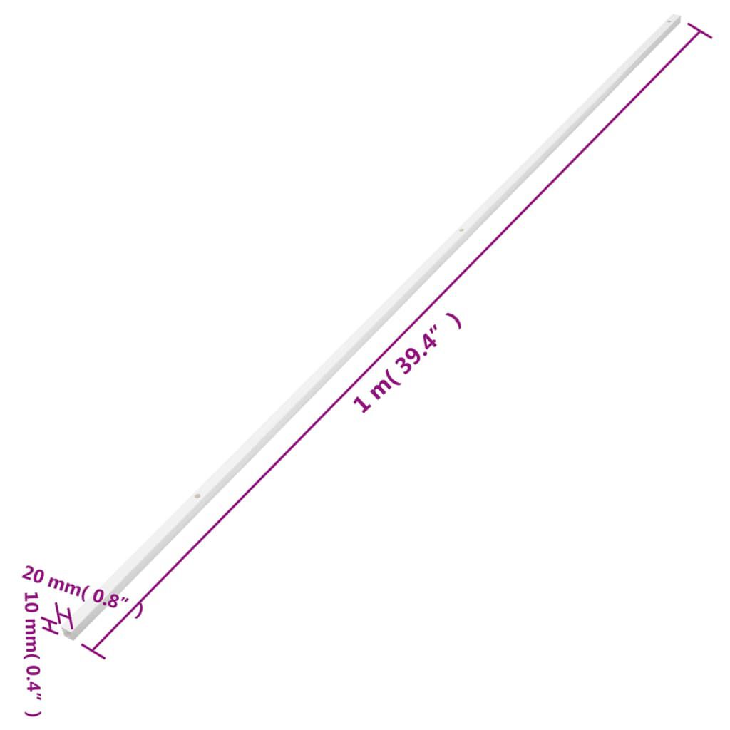 vidaXL Κανάλι Καλωδίων 20 x 10 χιλ. 10 μ. από PVC