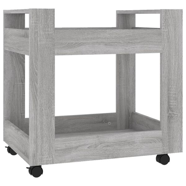 vidaXL Γραφείο Τρόλεϊ Sonoma Γκρι 60x45x60 εκ. από Επεξεργασμένο Ξύλο