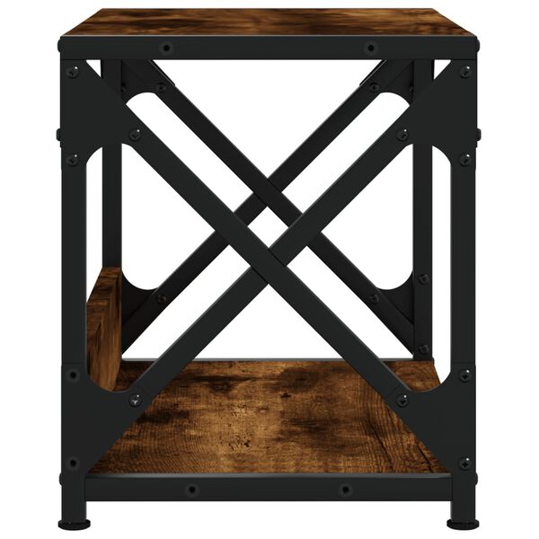 vidaXL Βάση Εκτυπωτή 2 Επιπέδων Καπνιστή Δρυς 44x26x31,5 εκ Επεξ. Ξύλο