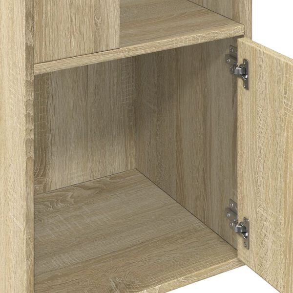 vidaXL Βιβλιοθήκη Sonoma Δρυς 40x36x189 εκ. από Επεξεργασμένο Ξύλο