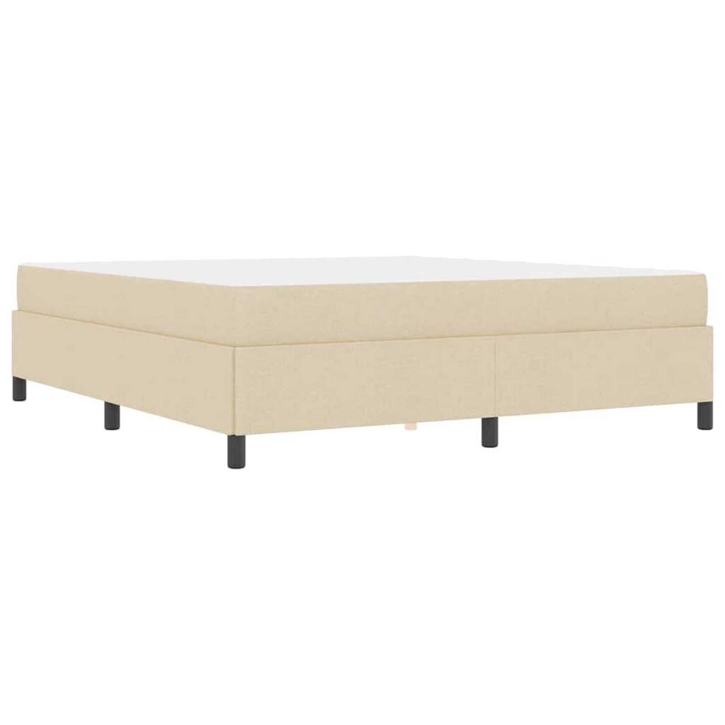 vidaXL Κρεβάτι με ελατήρια Κρέμα 180 x 200 cm