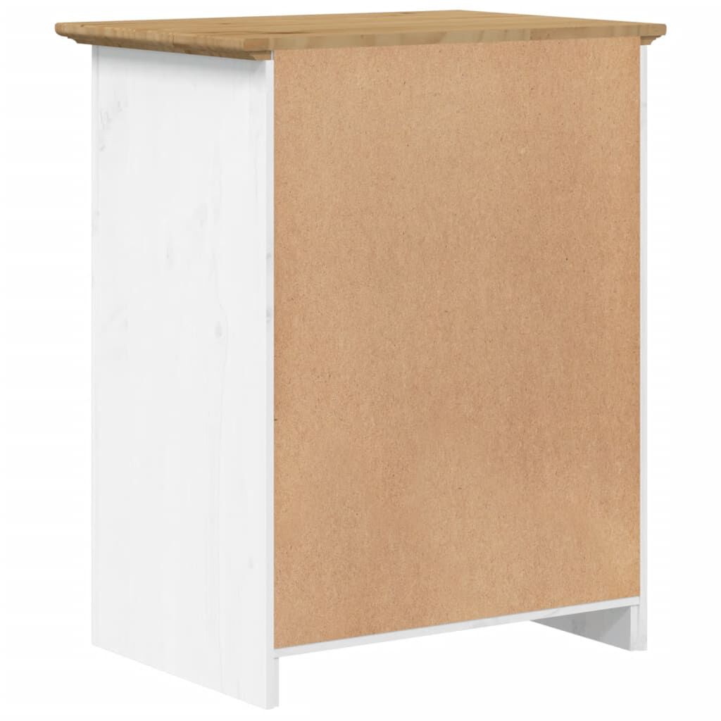 vidaXL Κομοδίνο BODO Καφέ 53 x 38,5 x 67 εκ. από Μασίφ Ξύλο Πεύκου