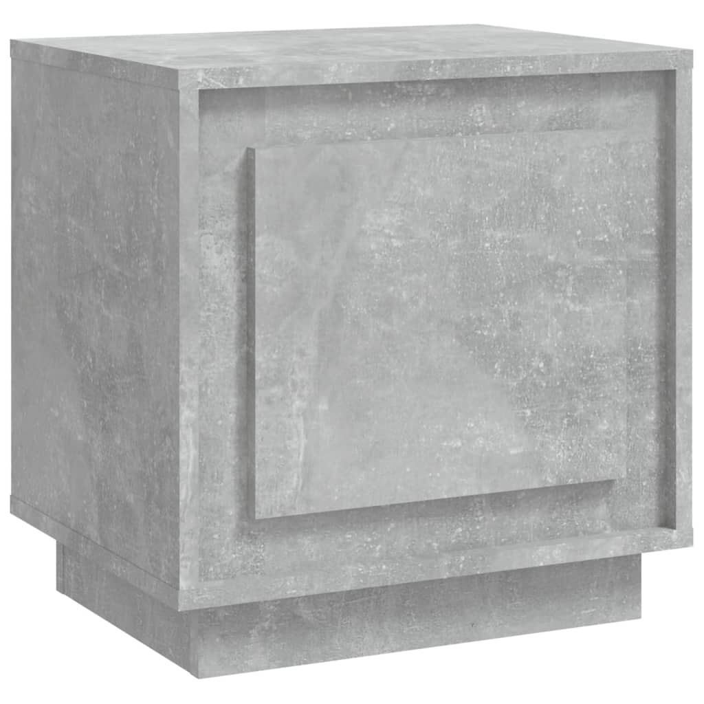 vidaXL Κομοδίνο Γκρι Σκυρ. 44x35x45 εκ. από Επεξεργασμένο Ξύλο