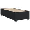 vidaXL Κρεβάτι Boxspring με Στρώμα Μαύρο Single Συνθ. Δέρμα