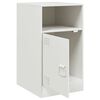 vidaXL Κομοδίνο Λευκό 34,5x39x62 εκ. από Χάλυβα