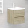 vidaXL Ντουλάπι Νιπτήρα Sonoma Δρυς 41x38,5x45 εκ. Επεξεργασμένο Ξύλο