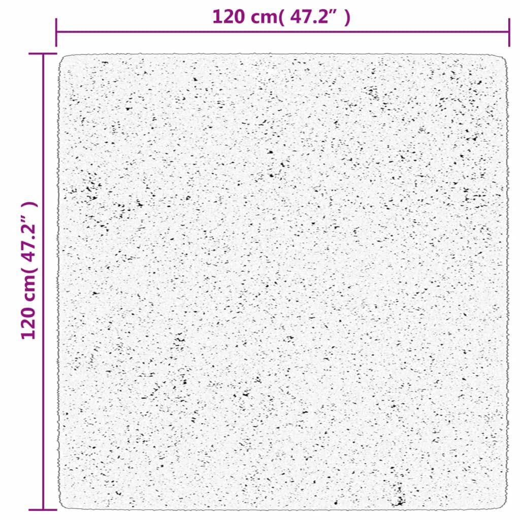vidaXL Χαλί OVIEDO με Κοντό Πέλος Τιρκουάζ 120 x 120 εκ.