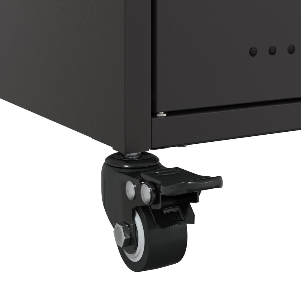 vidaXL Έπιπλο Τηλεόρασης Μαύρο 68x39x43,5 εκ. Χάλυβας