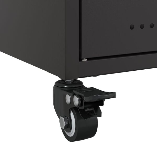 vidaXL Έπιπλο Τηλεόρασης Μαύρο 68x39x43,5 εκ. Χάλυβας