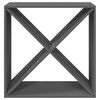 vidaXL Κάβα Κρασιών Γκρι 62 x 25 x 62 εκ. από Μασίφ Ξύλο Πεύκου