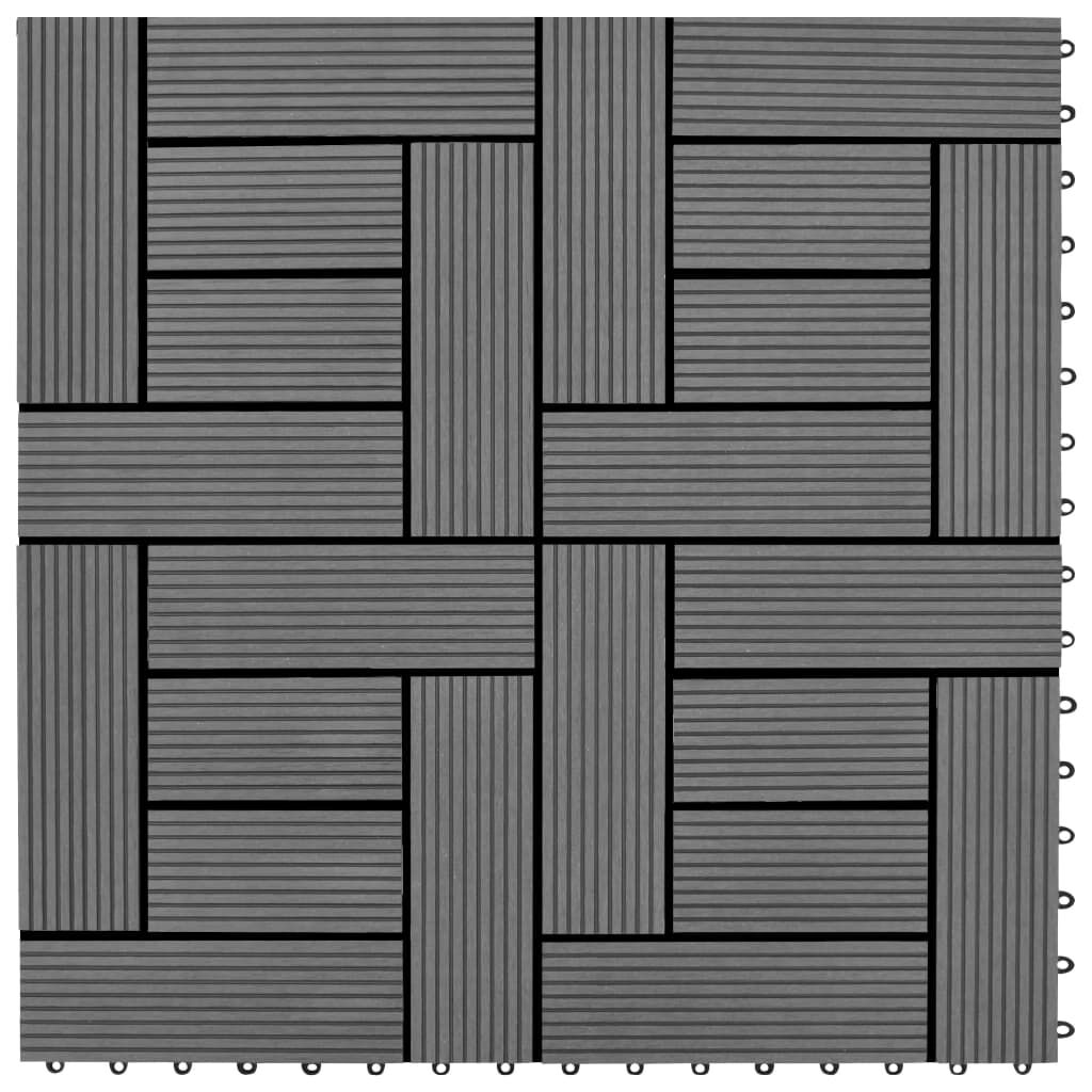 Πλακάκια Deck 11 τεμ. Γκρι 30 x 30 εκ. / 1 τ.μ. WPC