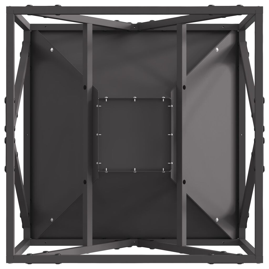 vidaXL Σόμπα φωτιάς Τετράγωνη Μαύρη 50x50x35 εκ Ατσάλι