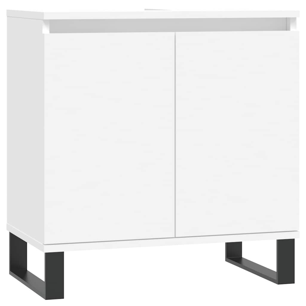 vidaXL Ντουλάπι Μπάνιου Λευκό 58 x 33 x 60 εκ. από Επεξεργασμένο Ξύλο