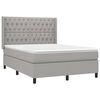 vidaXL &Kappa;&rho;&epsilon;&beta;ά&tau;&iota; Boxspring &mu;&epsilon; &Sigma;&tau;&rho;ώ&mu;&alpha; & LED &Alpha;&nu;.&Gamma;&kappa;&rho;&iota; 140x200&epsilon;&kappa;. &Upsilon;&phi;&alpha;&sigma;&mu;ά&tau;&iota;&nu;&omicron;