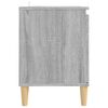 vidaXL Έπιπλο Τηλεόρασης Γκρι Sonoma 103,5x35x50 εκ Μασίφ Ξύλινα Πόδια