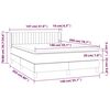 vidaXL &Kappa;&rho;&epsilon;&beta;ά&tau;&iota; Boxspring &mu;&epsilon; &Sigma;&tau;&rho;ώ&mu;&alpha; &Sigma;&kappa;&omicron;ύ&rho;&omicron; &Kappa;&alpha;&phi;έ 140x200 &epsilon;&kappa; &Upsilon;&phi;&alpha;&sigma;&mu;ά&tau;&iota;&nu;&omicron;