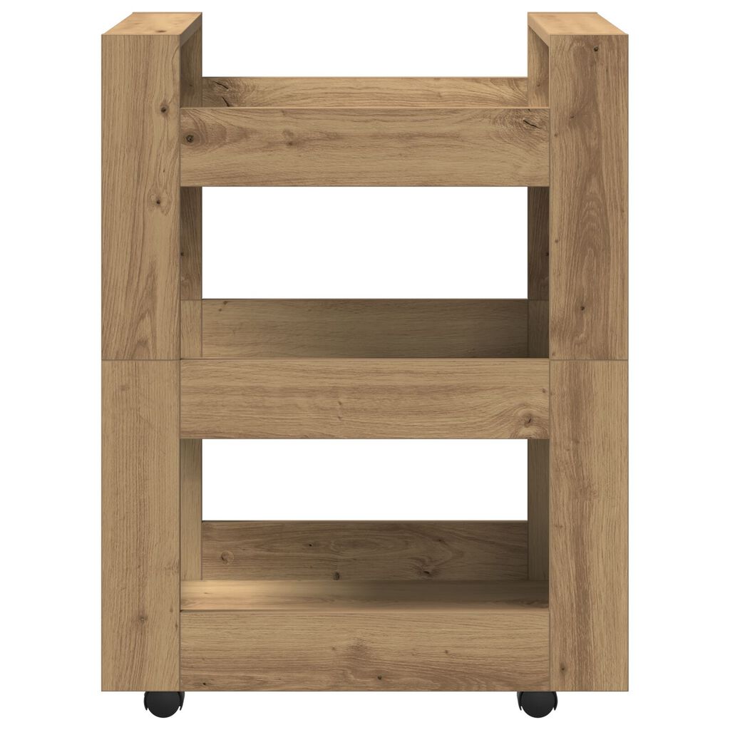 vidaXL Κουζίνα Τρόλεϊ Artisan Oak 60x45x80 εκ. Μηχανική Ξυλεία