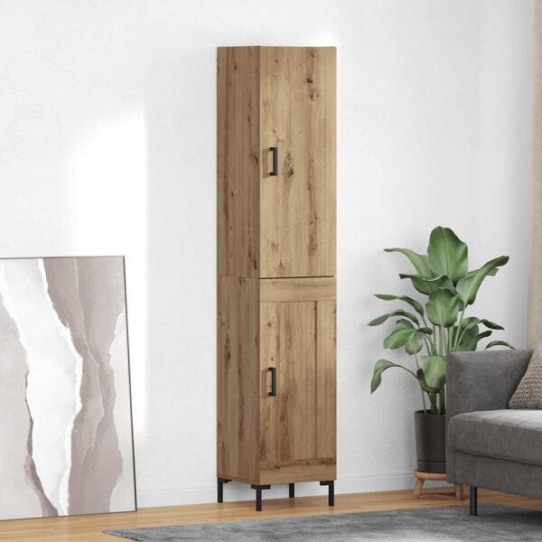 vidaXL Highboard Artisan Oak 69,5 x 34 x 180 &epsilon;&kappa;. &Epsilon;&pi;&epsilon;&xi;&epsilon;&rho;&gamma;&alpha;&sigma;&mu;έ&nu;&omicron; &xi;ύ&lambda;&omicron;