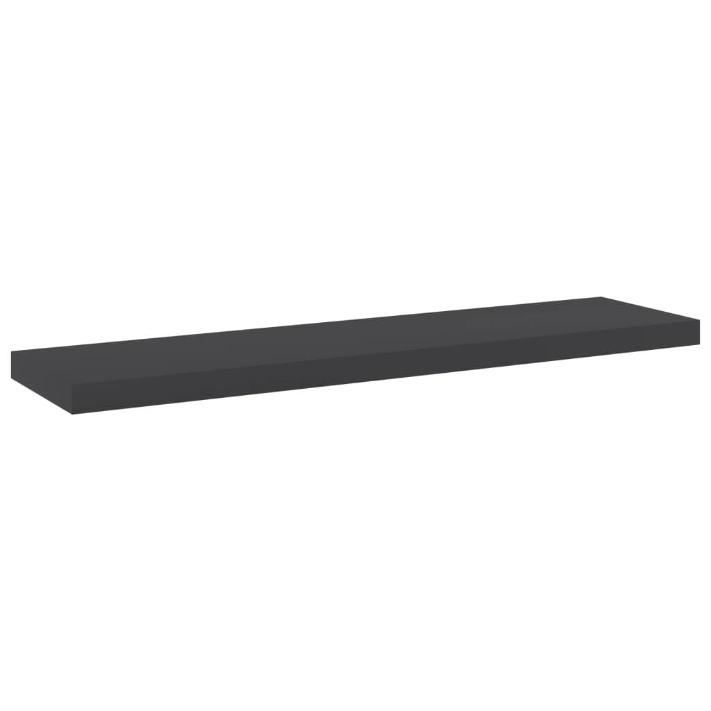 vidaXL Ράφια Βιβλιοθήκης 8 τεμ. Γκρι 40x10x1,5 εκ. από Μοριοσανίδα