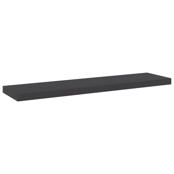 vidaXL Ράφια Βιβλιοθήκης 8 τεμ. Γκρι 40x10x1,5 εκ. από Μοριοσανίδα