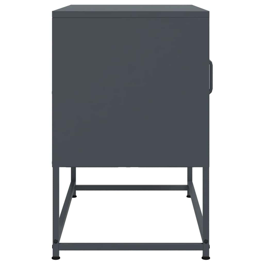 vidaXL Έπιπλο Τηλεόρασης Ανθρακί 68x39x60,5 εκ. από Χάλυβα