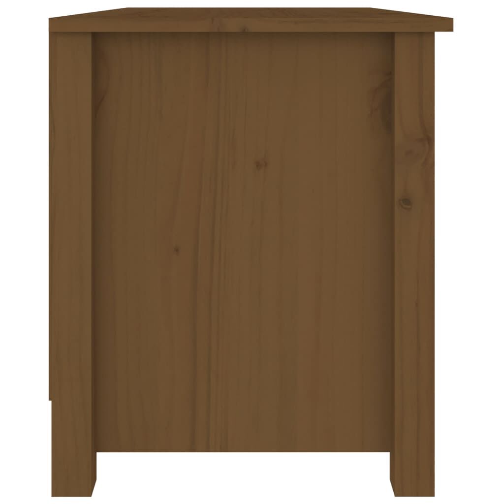 vidaXL Παπουτσοθήκη Μελί 70 x 38 x 45,5 εκ. από Μασίφ Ξύλο Πεύκου