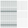 vidaXL Πό posts φράχτη 44 pcs Πράσινο 140 cm Ατσάλι