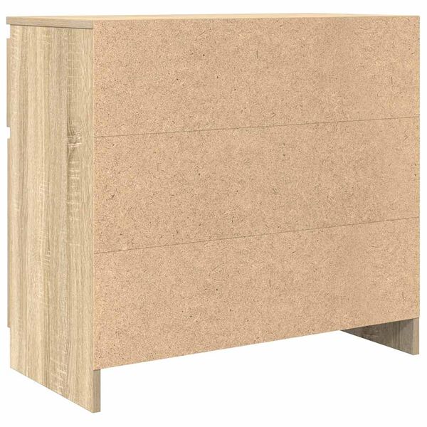 vidaXL Συρταριέρα με Συρτάρια Sonoma Δρυς 71x35x65 εκ. από Επεξ. Ξύλο