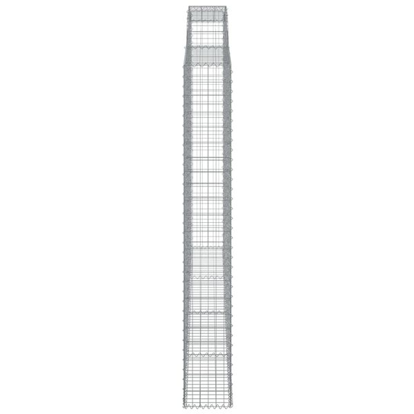 vidaXL Συρματοκιβώτια Τοξωτά 5 τεμ. 300x30x220/240 εκ. Γαλβαν. Ατσάλι