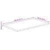 vidaXL Επιφάνεια Τραπεζιού Ορθογώνια 120x60x3,8 εκ. Μασίφ Ξύλο Ακακίας