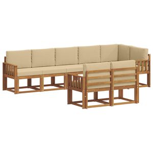 vidaXL &Sigma;&epsilon;&iota;&rho;ά &Kappa;&alpha;&nu;&alpha;&pi;έ &Epsilon;&xi;&omega;&tau;&epsilon;&rho;&iota;&kappa;&omicron;ύ &mu;&epsilon; &mu;&alpha;&xi;&iota;&lambda;ά&rho;&iota; 8 pcs &Phi;&upsilon;&sigma;&iota;&kappa;ό &kappa;&alpha;&iota; &Mu;&pi;&epsilon;&zeta;