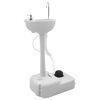 vidaXL Τουαλέτα Κάμπινγκ 2 pcs Γκρι και Λευκό 50.5 x 33 x 103 εκ