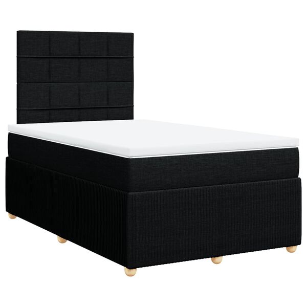 vidaXL &Kappa;&rho;&epsilon;&beta;ά&tau;&iota; Boxspring &mu;&epsilon; &Sigma;&tau;&rho;ώ&mu;&alpha; &Mu;&alpha;ύ&rho;&omicron; 120x200 &epsilon;&kappa;. &Upsilon;&phi;&alpha;&sigma;&mu;ά&tau;&iota;&nu;&omicron;