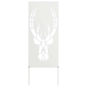 vidaXL Οθόνη Ιδιωτικότητας Κήπου Animal Print Λευκό 50 x 140 εκ