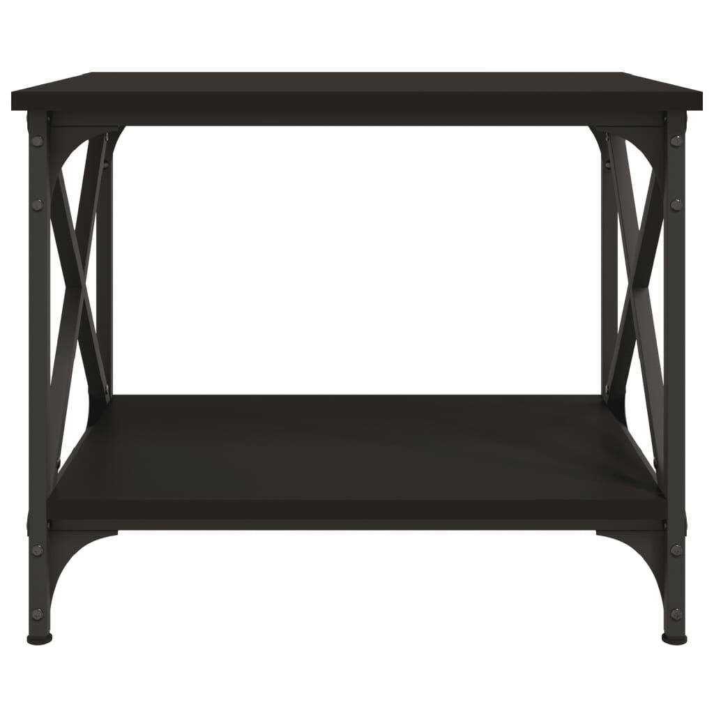 vidaXL Βοηθητικό Τραπέζι Μαύρο 55 x 38 x 45 εκ. από Επεξεργασμένο Ξύλο