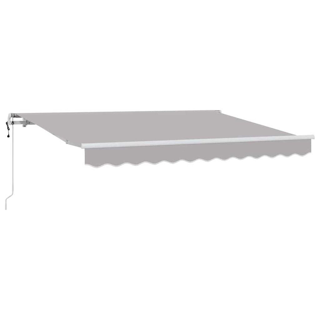 vidaXL Σκηνίτσα Αναδιπλούμενη Ανοιχτό γκρι 350 x 200 cm